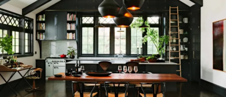 Idee per la cucina con pavimento scuro per ogni stile di casa