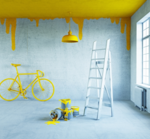 Diferencia entre pintura para paredes y techos