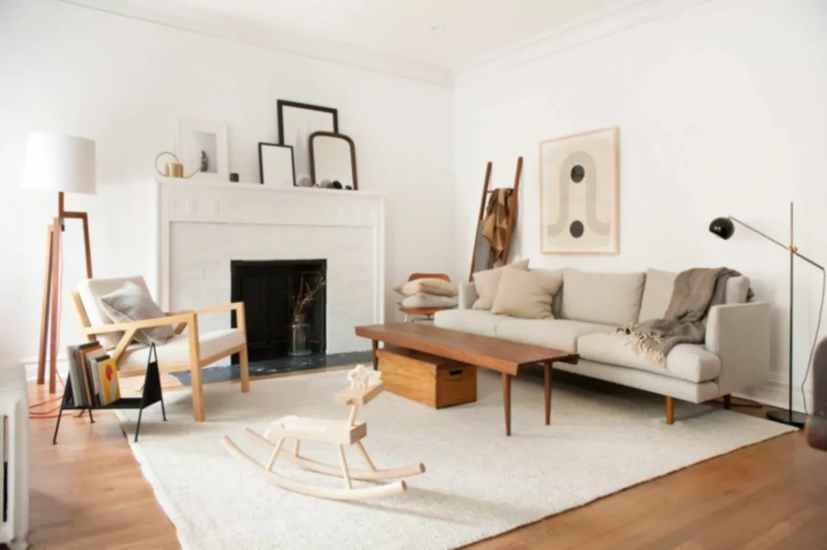 Škandinávsky dizajn obývacej izby